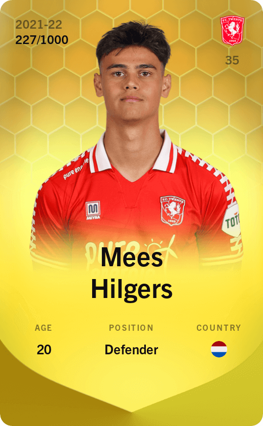 Mees Hilgers 2021-22 • Limited 227/1000