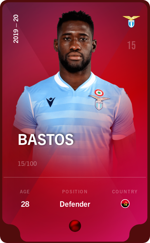 Sorare - Sorare Official - Bastos 2019-20 • Rare 15/100 - NFT # 63990995709383557623352422266015518567983392348468930195547577532566359675632