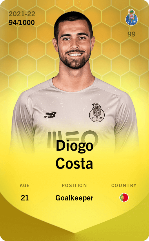 Diogo Costa 2021-22 • Limited 94/1000