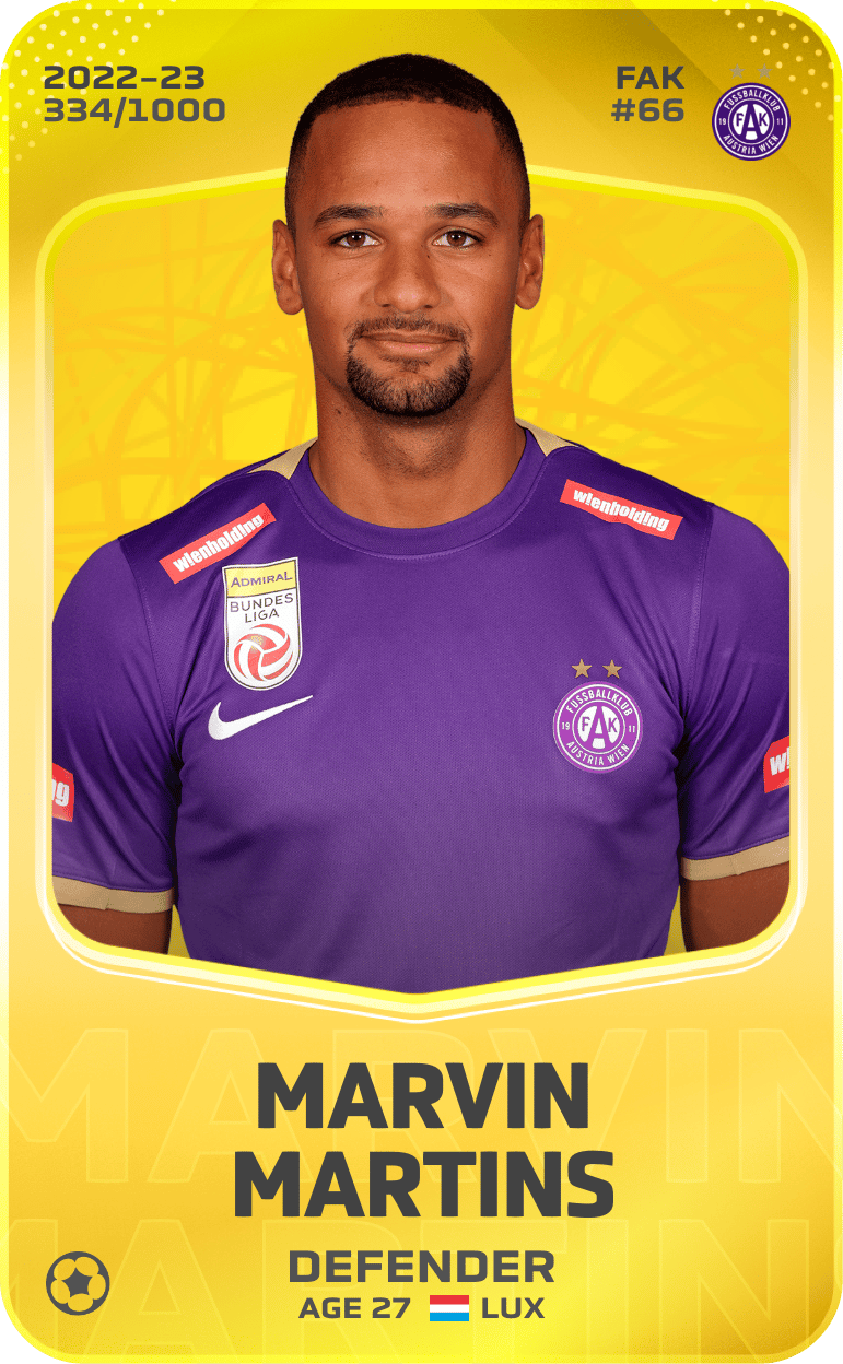 Marvin Martins 2022-23 • Limited 334/1000