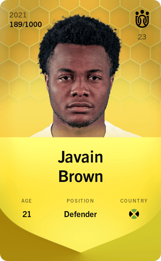 Javain Brown 2021-22 • Limited 189/1000
