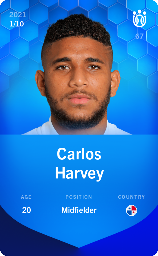 Sorare - Sorare Official - Carlos Harvey 2021-22 • Super Rare 1/10 - NFT # 64959463806265985612155213569095811869559869400765813079484387355291278324178