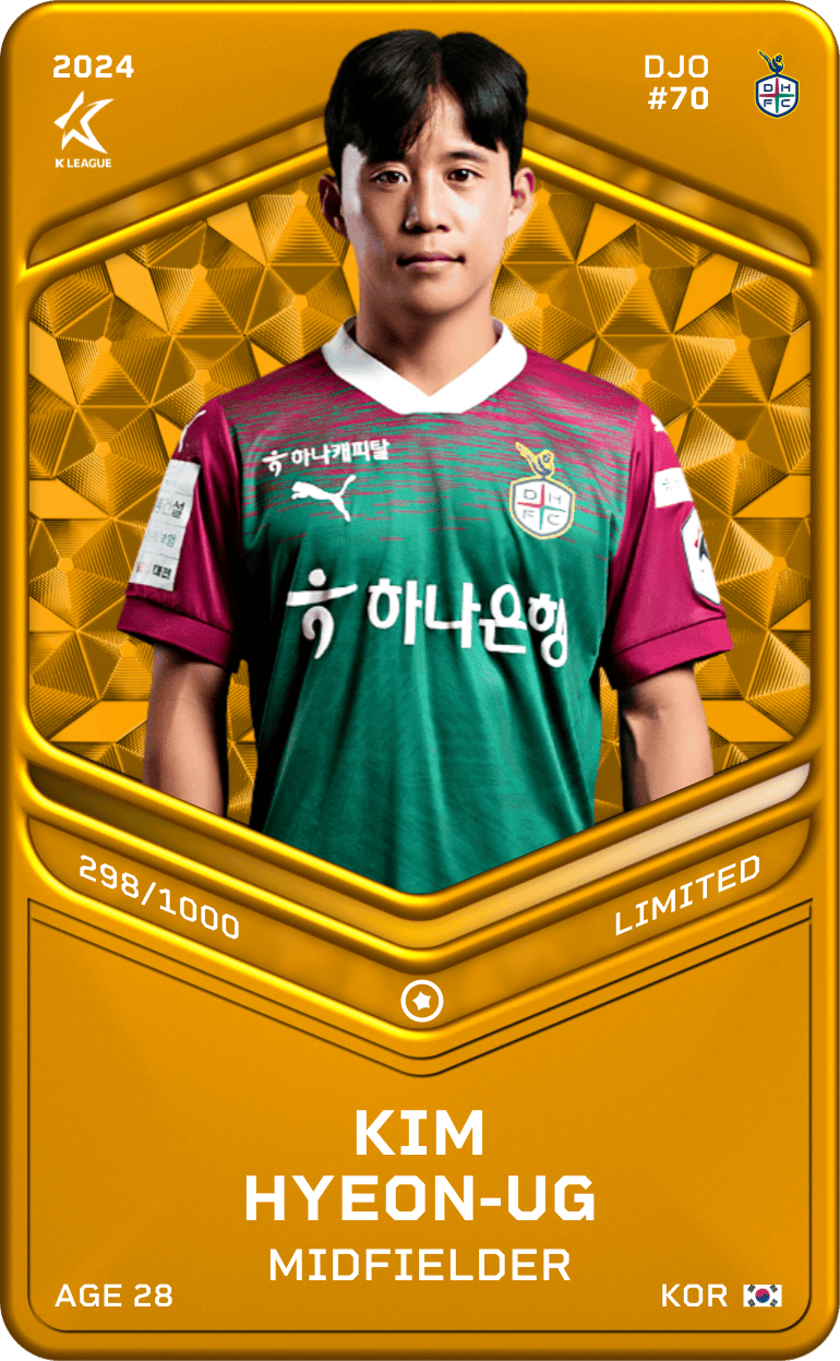 Kim Hyeon-Ug 2024-25 • Limited 298/1000