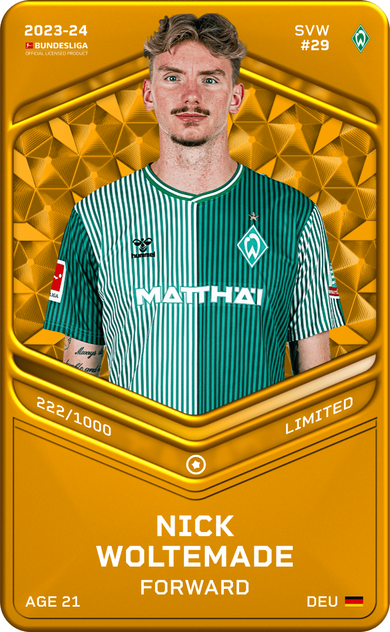 Nick Woltemade 2023-24 • Limited 222/1000