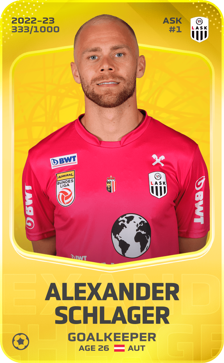 Alexander Schlager 2022-23 • Limited 333/1000