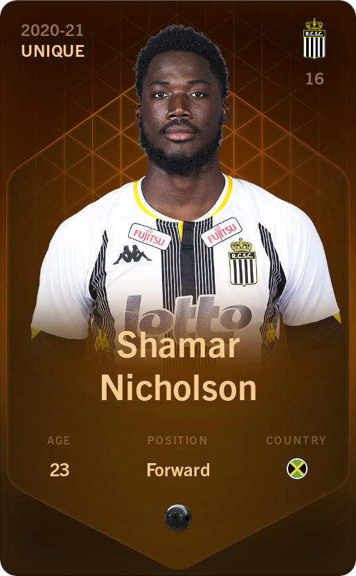 Sorare - Sorare Official - Shamar Nicholson 2020-21 • Unique - NFT # 27888021516749177200507377139352980270620712225293521966405485616018899683484