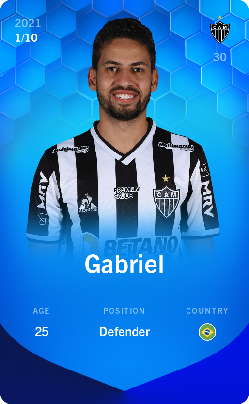 Sorare - Sorare Official - Gabriel 2021-22 • Super Rare 1/10 - NFT # 108190748245084592676192744989794657130288626967897175414411454091937076261485