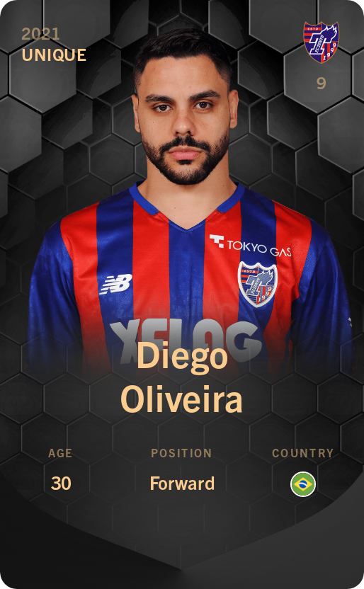 Sorare - Sorare Official - Diego Oliveira 2021-22 • Unique - NFT # 111213391791756639588561142328639514532293967815942131565933916143923239971958