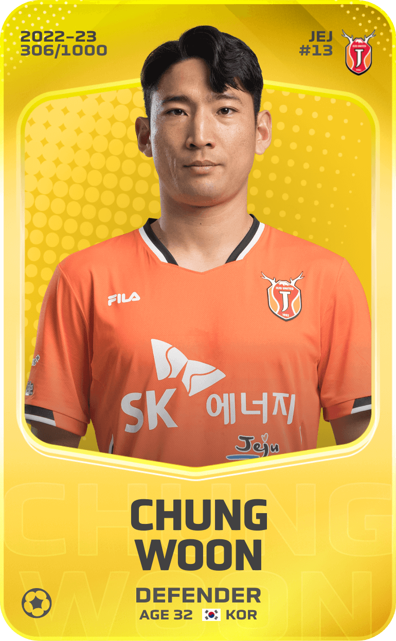 Chung Woon 2022-23 • Limited 306/1000