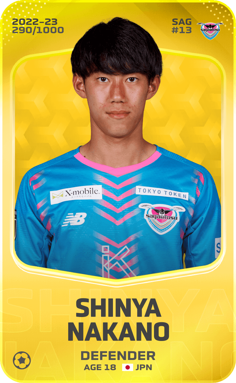 Shinya Nakano 2022-23 • Limited 290/1000