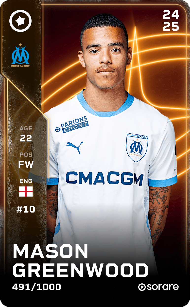 Mason Greenwood 2024-25 • Limited 491/1000