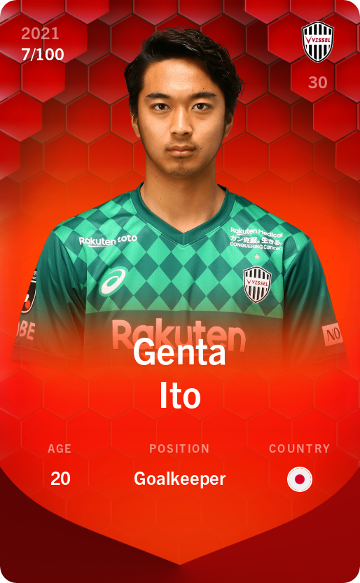 Sorare - Sorare Official - Genta Ito 2021-22 • Rare 7/100 - NFT # 108870990794818677728082008295092653699052085239807245452958063003810920730674