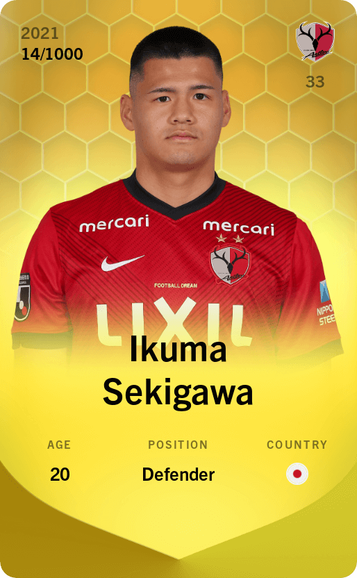 Ikuma Sekigawa 2021-22 • Limited 14/1000