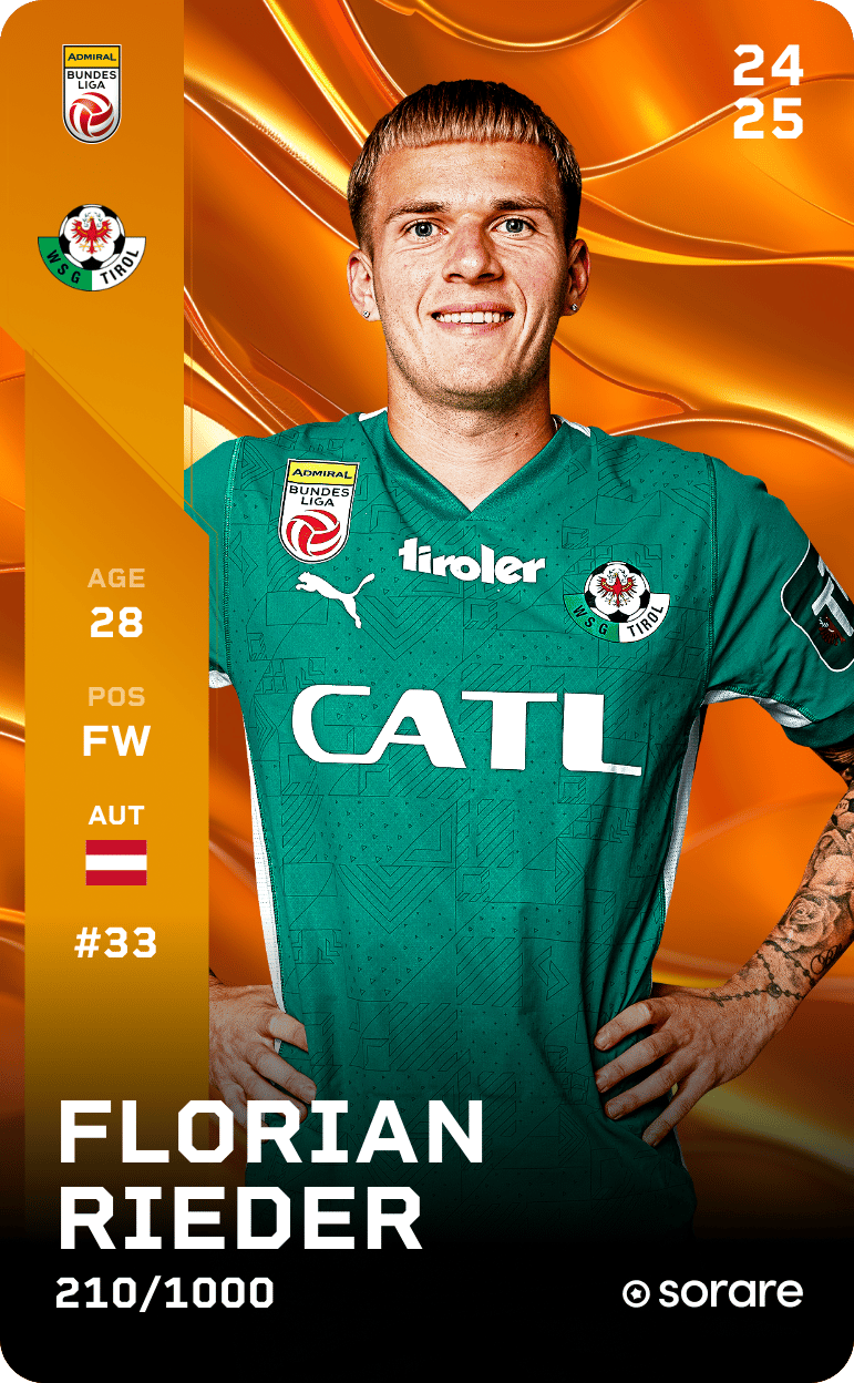 Florian Rieder 2024-25 • Limited 210/1000