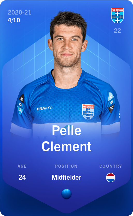 Sorare - Sorare Official - Pelle Clement 2020-21 • Super Rare 4/10 - NFT # 5631857467580105352527644654398723903240341519754337167494186349718582374591