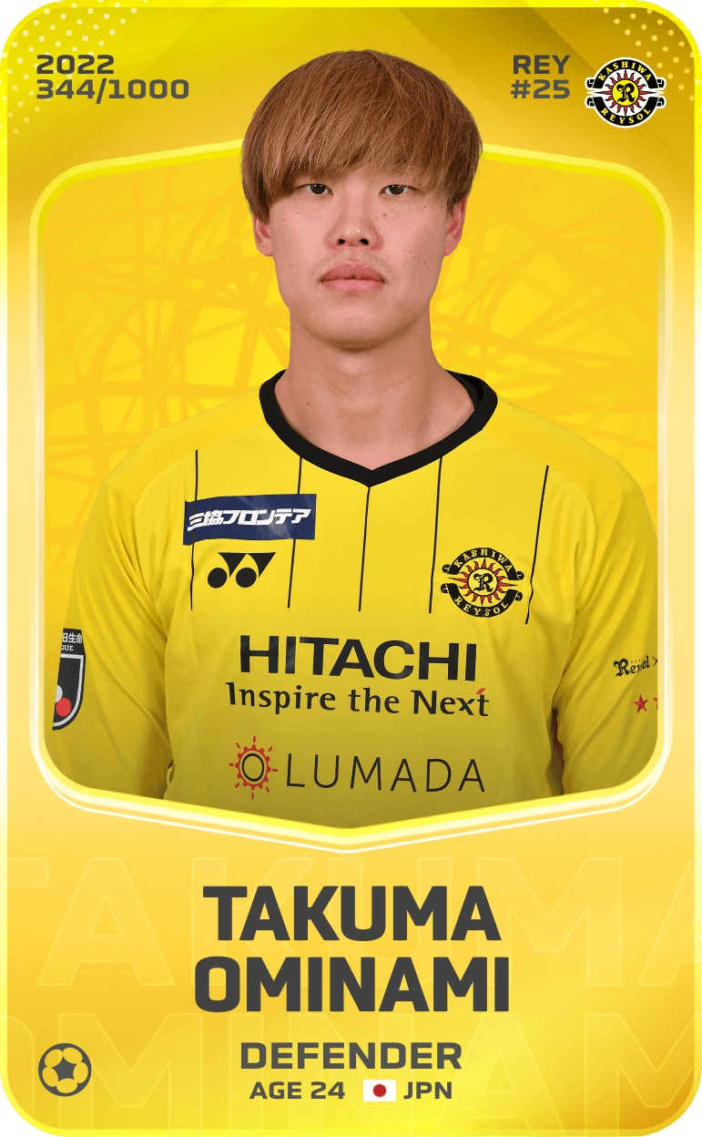 Takuma Ominami 2022-23 • Limited 344/1000