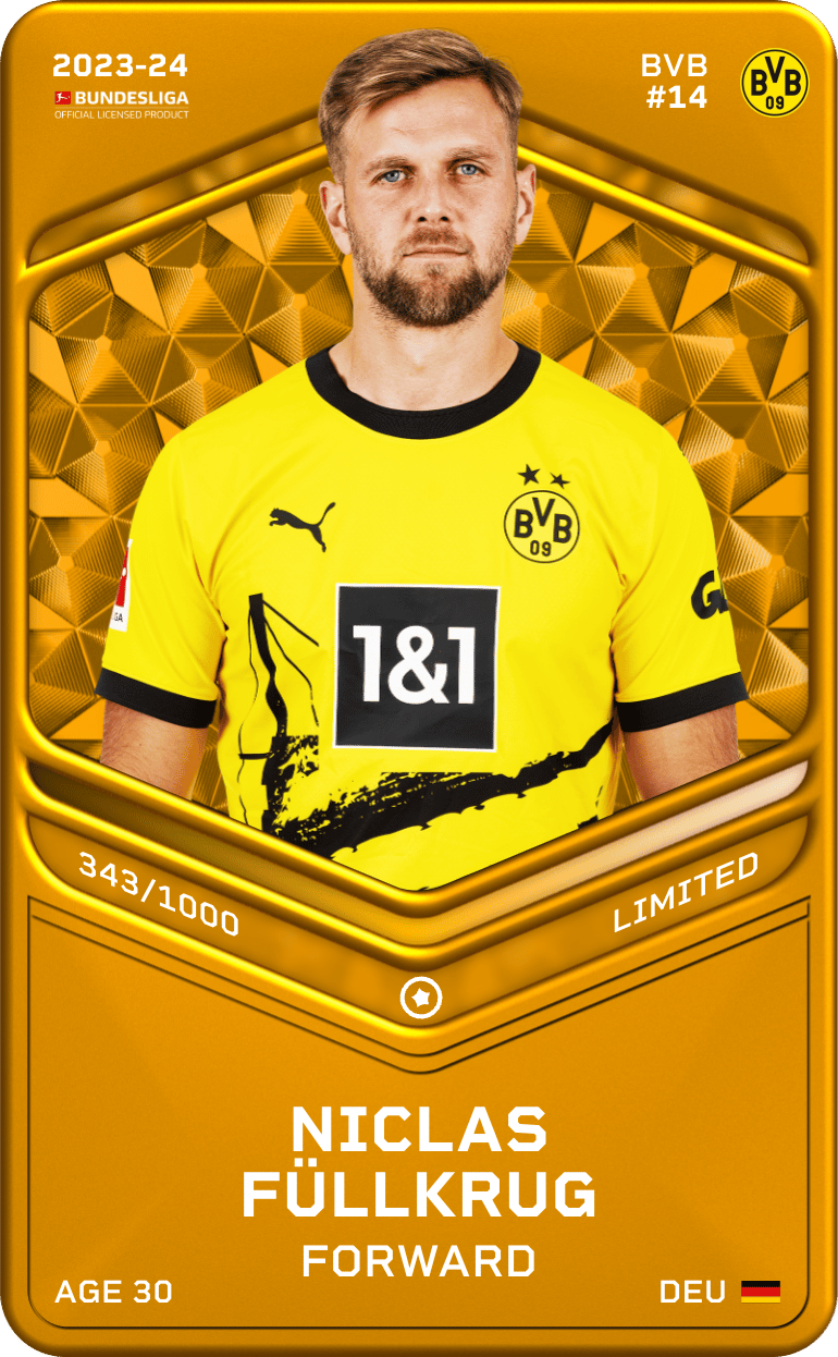 Niclas Füllkrug 2023-24 • Limited 343/1000