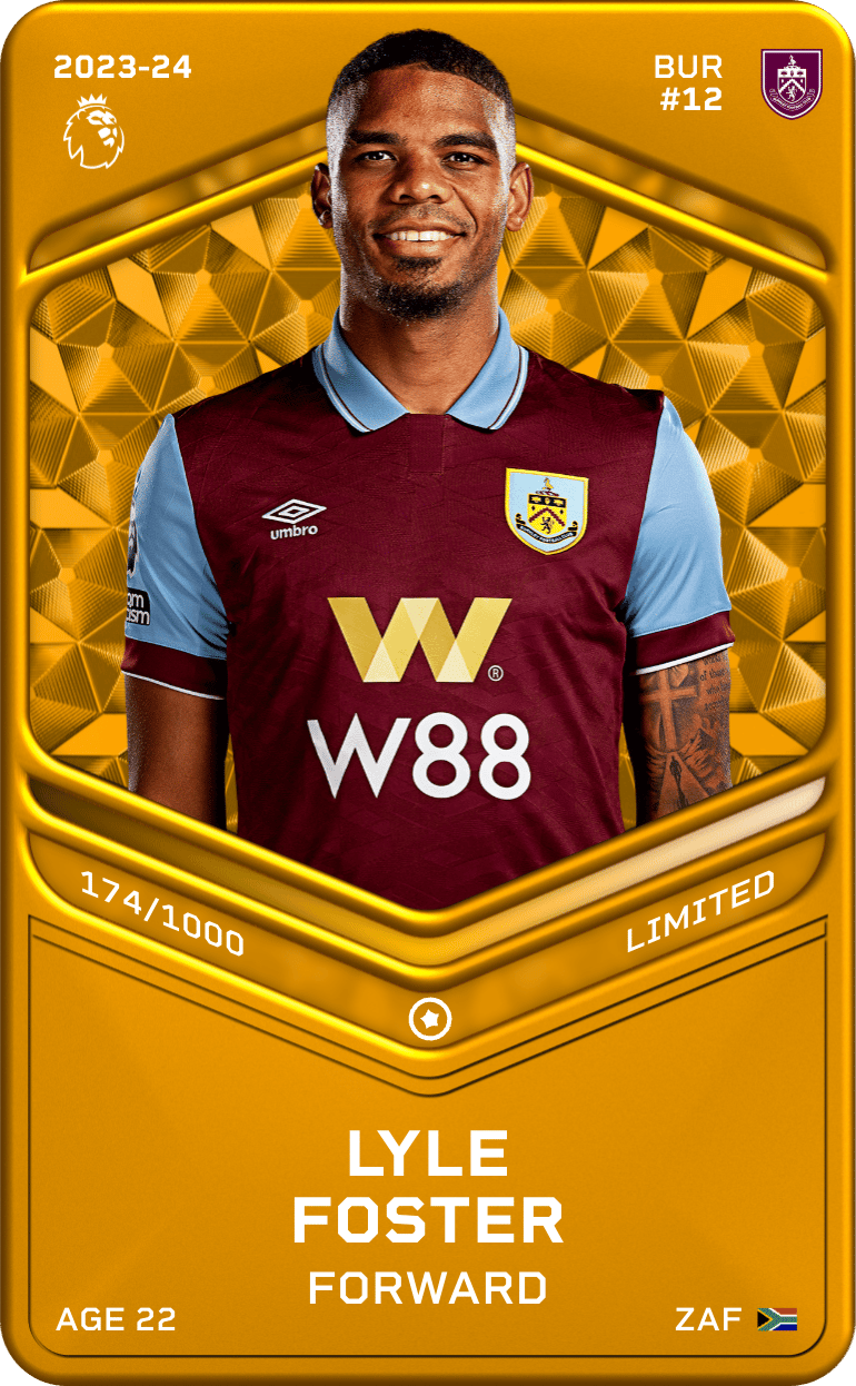 Lyle Foster 2023-24 • Limited 174/1000