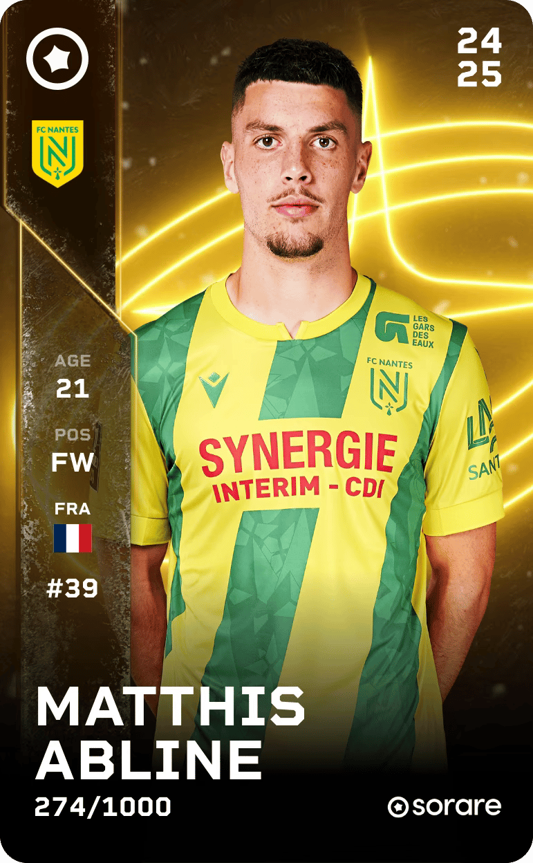 Matthis Abline 2024-25 • Limited 274/1000