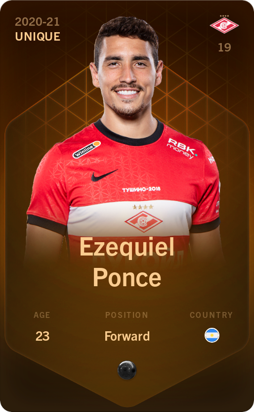 Sorare - Sorare Official - Ezequiel Ponce 2020-21 • Unique - NFT # 115031566918515041594985855622017062998948051360802683491008918372694989170154