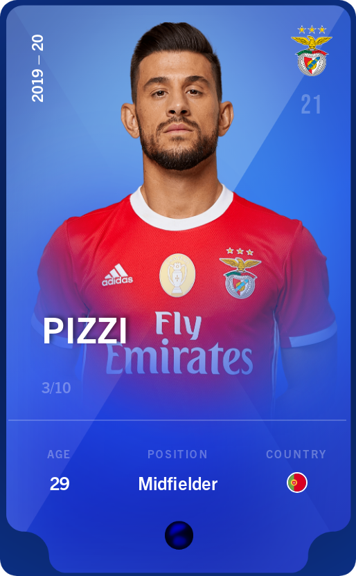 Sorare - Sorare Official - Pizzi 2019-20 • Super Rare 3/10 - NFT # 81708618260617300331321311611567769904171757745352155218738928557686379982284