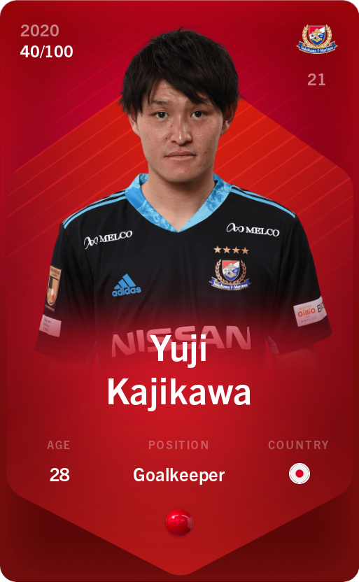 Sorare - Sorare Official - Yuji Kajikawa 2020-21 • Rare 40/100 - NFT # 13962844254562628483234915890917685760467917468063168456286043763804895815138