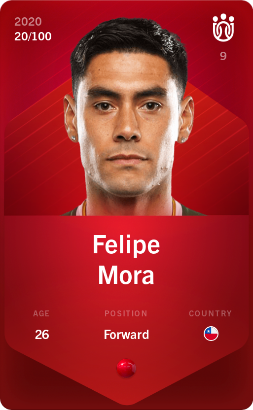 Sorare - Sorare Official - Felipe Mora 2020-21 • Rare 20/100 - NFT # 99357006643352965643038531255901757403026049748398866337699743877632587847125