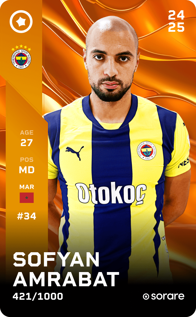 Sofyan Amrabat 2024-25 • Limited 421/1000