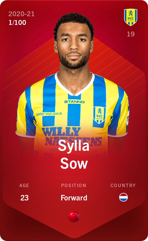 Sorare - Sorare Official - Sylla Sow 2020-21 • Rare 1/100 - NFT # 47111013624727616667740123760778922469683894368475667723924842202749788365624