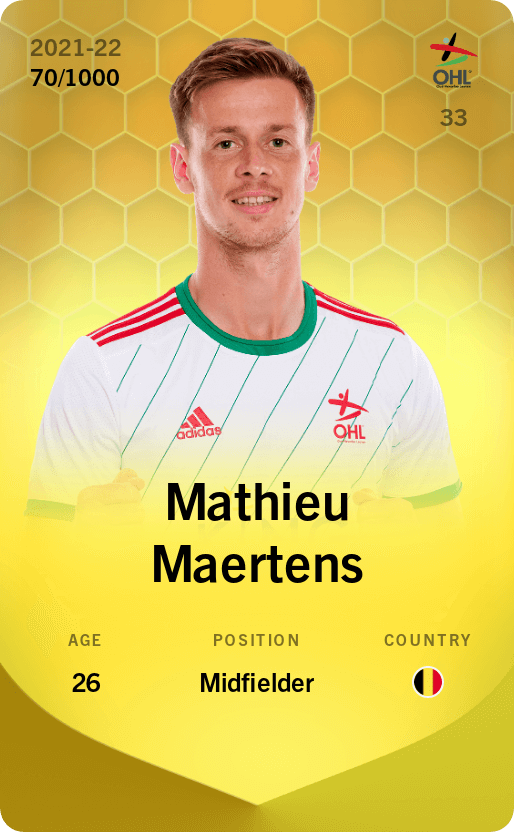 Mathieu Maertens 2021-22 • Limited 70/1000