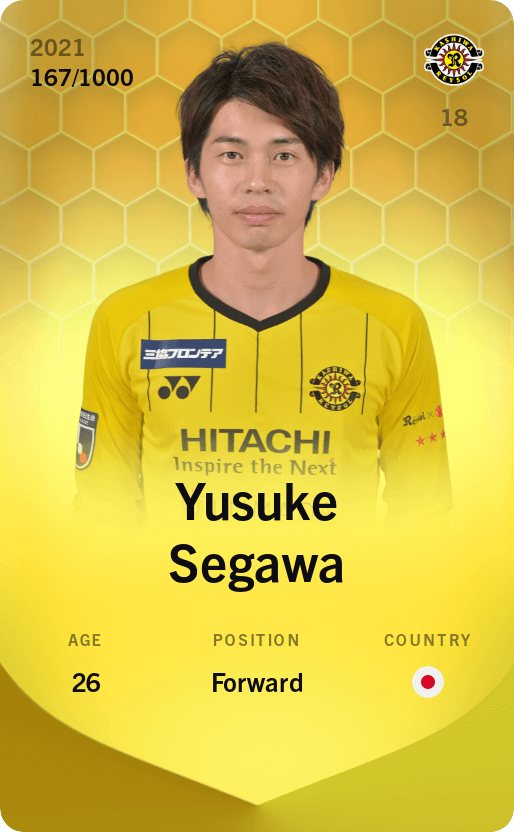 Yusuke Segawa 2021-22 • Limited 167/1000