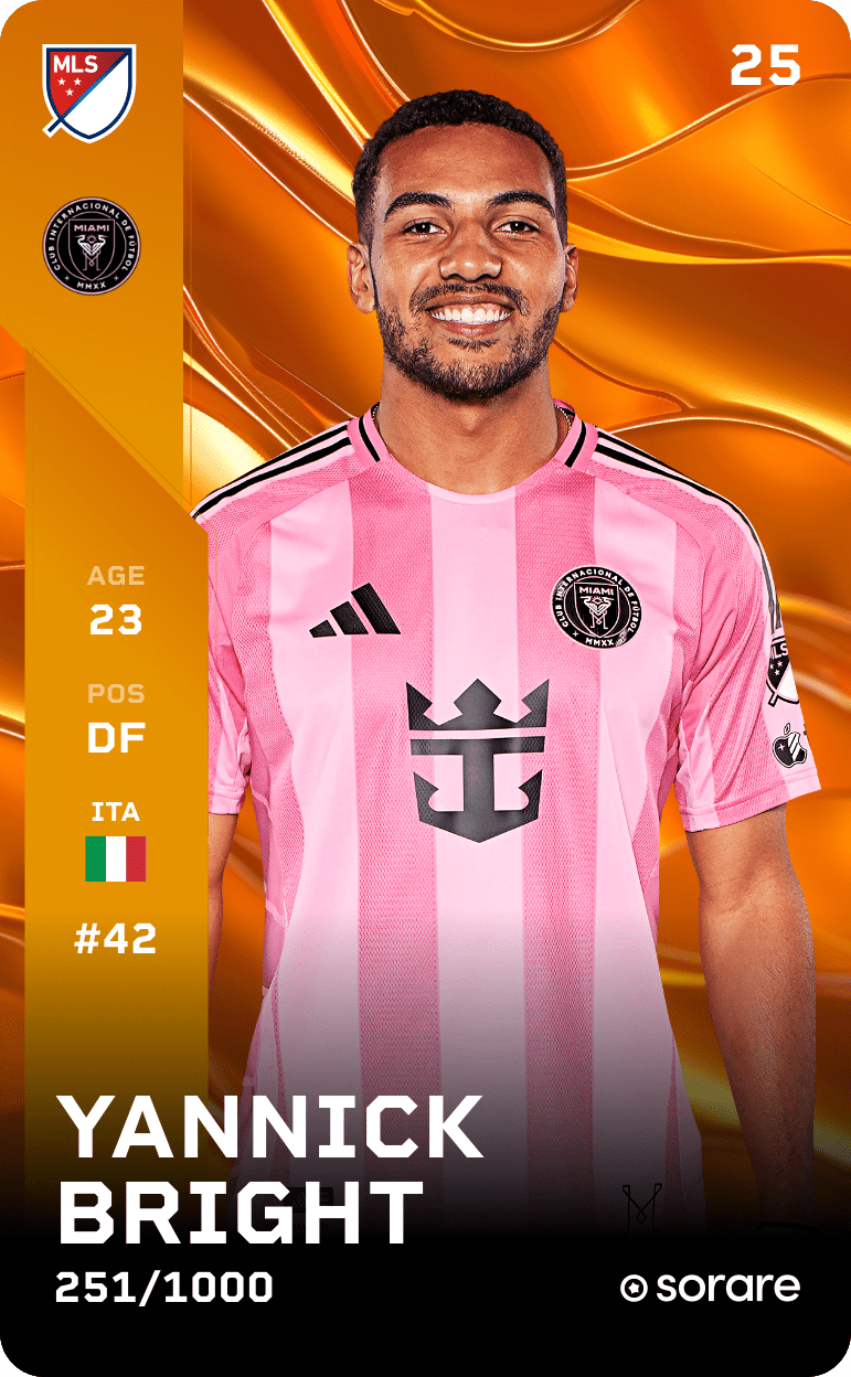 Yannick Bright 2025-26 • Limited 251/1000