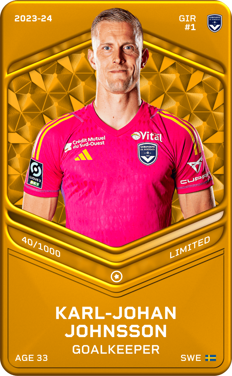 Karl-Johan Johnsson 2023-24 • Limited 40/1000