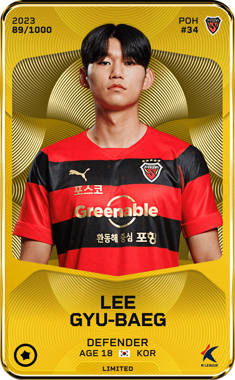 Lee Gyu-Baeg 2023-24 • Limited 89/1000