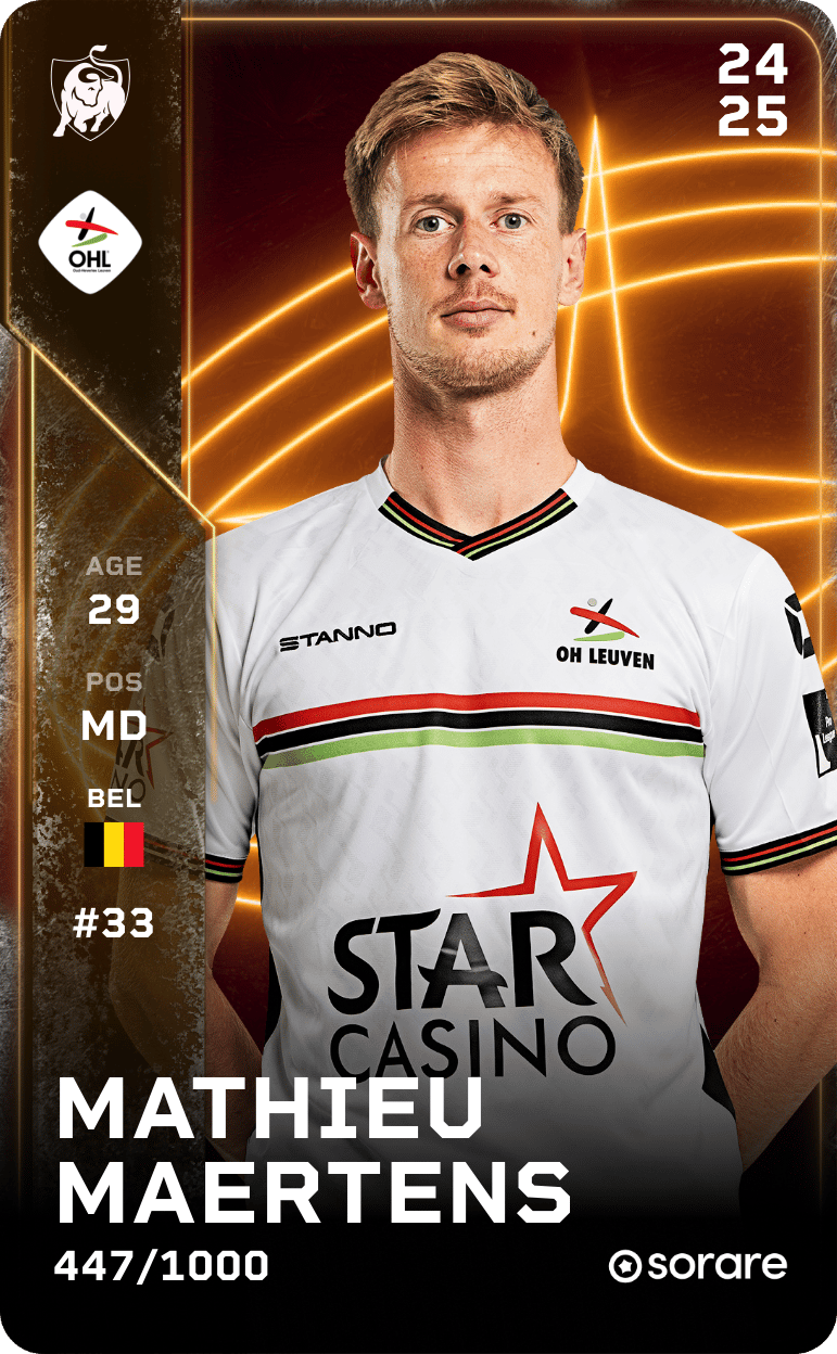 Mathieu Maertens 2024-25 • Limited 447/1000