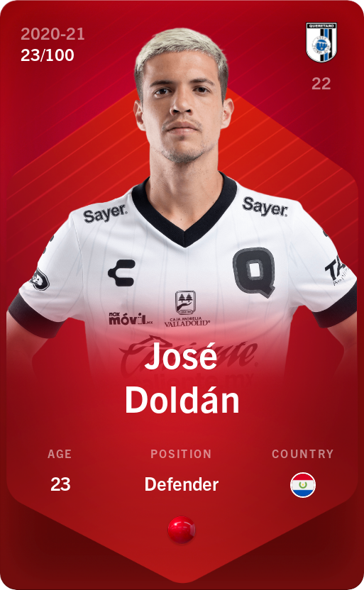 Sorare - Sorare Official - José Doldán 2020-21 • Rare 23/100 - NFT # 108088657216517045100797238332304010157590838474635132697724243217923086521094