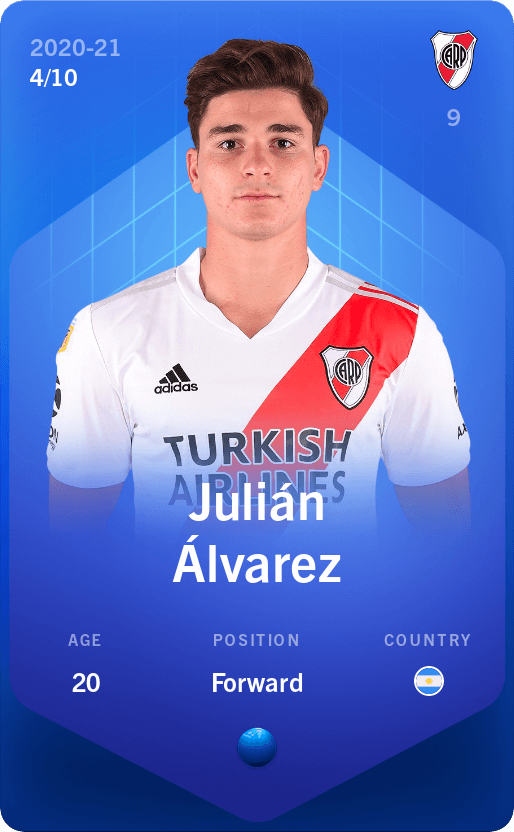 Julian Alvarez 2020 21 Super Rare 4 10