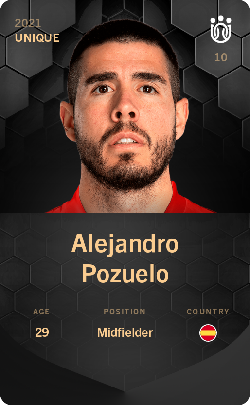 Sorare - Sorare Official - Alejandro Pozuelo 2021-22 • Unique - NFT # 114754663273844190221040133692964502093768541915968886419226174765506422608373