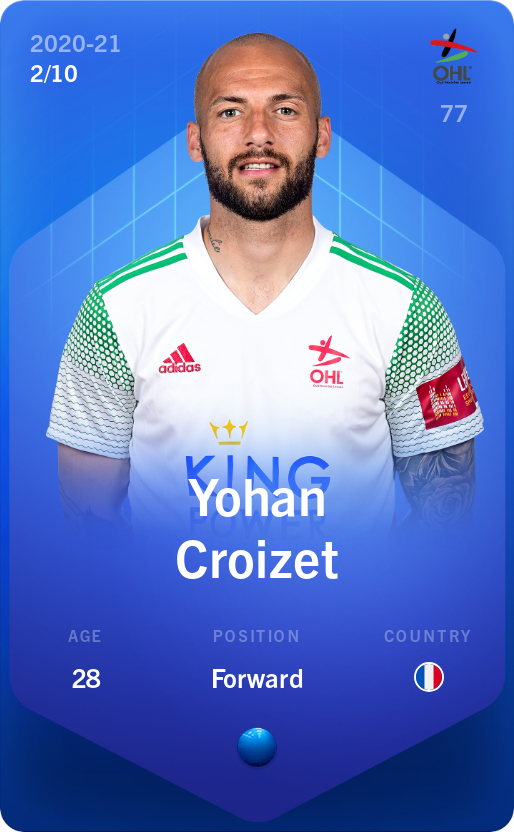 Sorare - Sorare Official - Yohan Croizet 2020-21 • Super Rare 2/10 - NFT # 85569428378667350894532281544261766345356569319827857778495047379882218768686