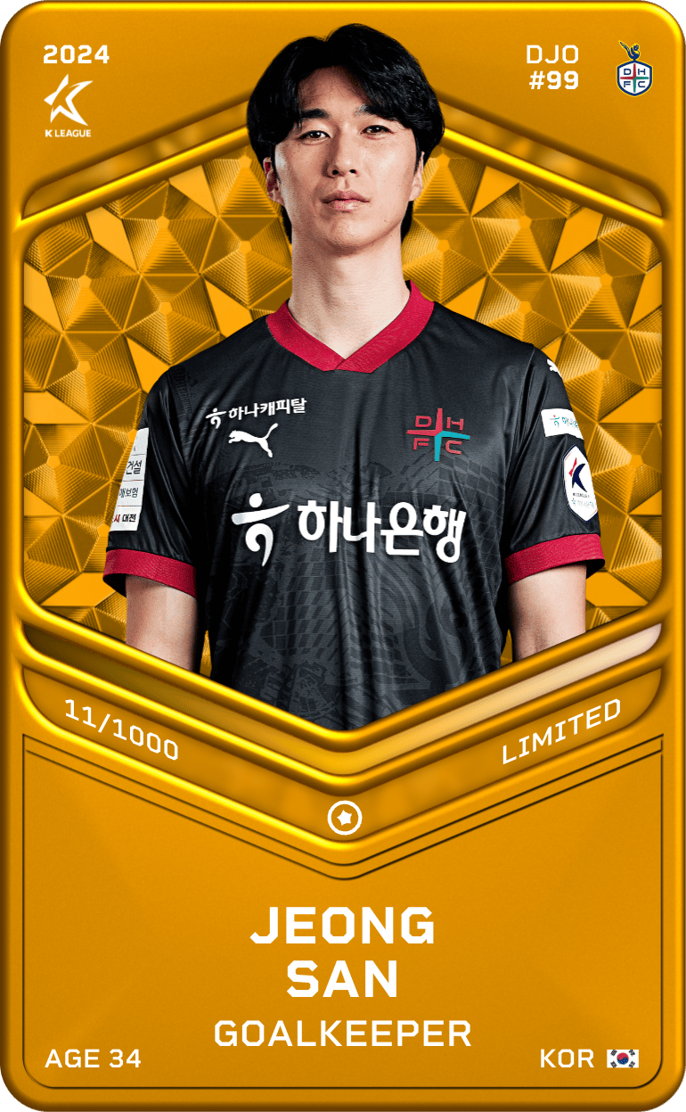 Jeong San 2024-25 • Limited 11/1000