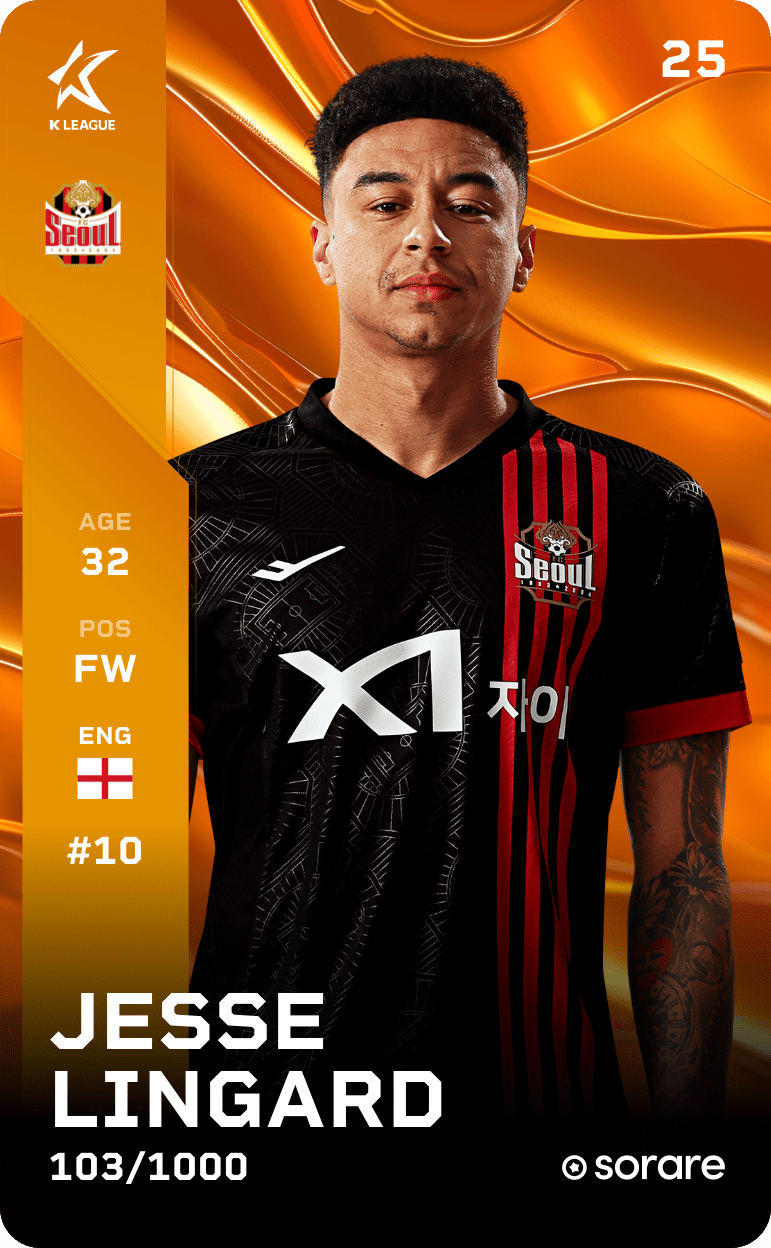 Jesse Lingard 2025-26 • Limited 103/1000