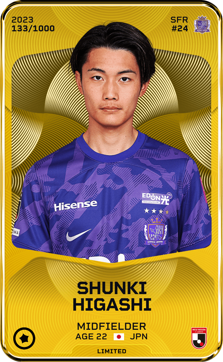 Shunki Higashi 2023-24 • Limited 133/1000