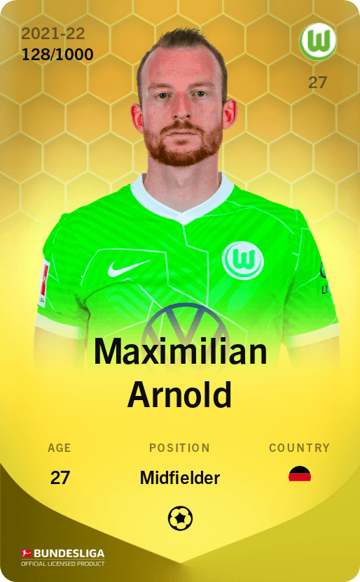 Maximilian Arnold 2021-22 • Limited 128/1000