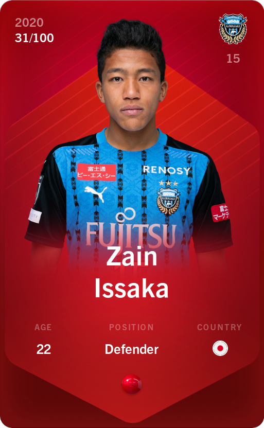 Sorare - Sorare Official - Zain Issaka 2020-21 • Rare 31/100 - NFT # 49168005387410899705891010162215387196913477537840230263825842207982798689725