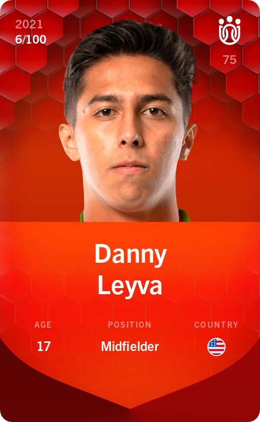 Sorare - Sorare Official - Danny Leyva 2021-22 • Rare 6/100 - NFT # 61836689855975286339159215505170844252211707393970753005700982266505020519073
