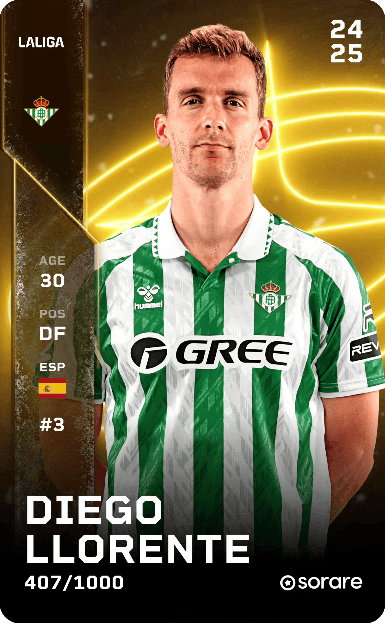 Diego Llorente 2024-25 • Limited 407/1000