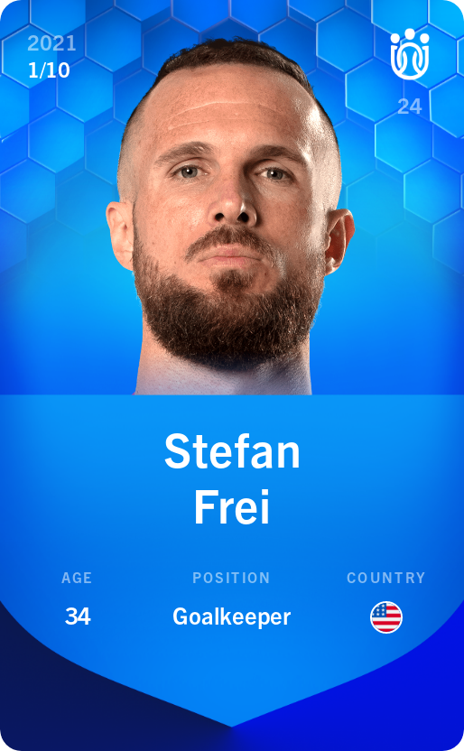 Sorare - Sorare Official - Stefan Frei 2021-22 • Super Rare 1/10 - NFT # 4913686708235383000541381360513549358393024525806706848690848257618133399255