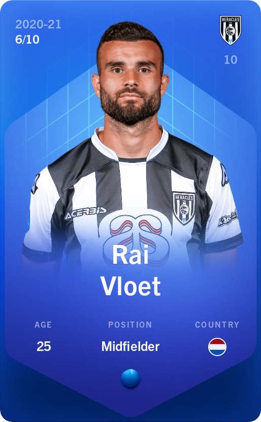 Sorare - Sorare Official - Rai Vloet 2020-21 • Super Rare 6/10 - NFT # 91370800131033913590781254765074010386815620444412631422096388742076344226364