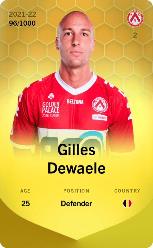Gilles Dewaele 2021-22 • Limited 96/1000