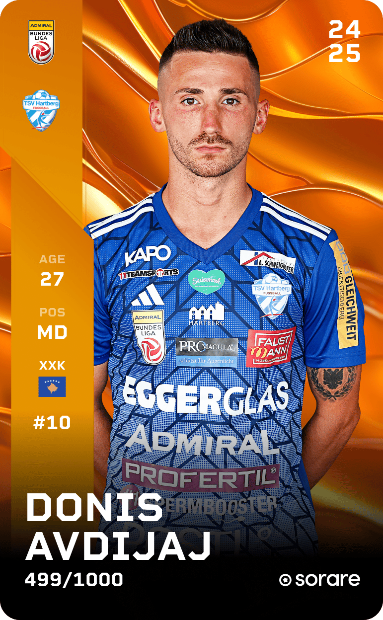 Donis Avdijaj 2024-25 • Limited 499/1000